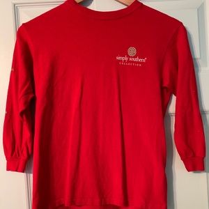 Youth small simply southern long sleeve